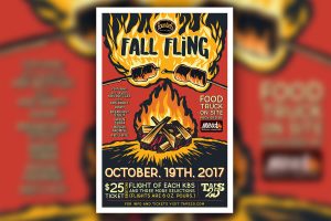 Taps 25 Founder's Fall Fling 2017 poster